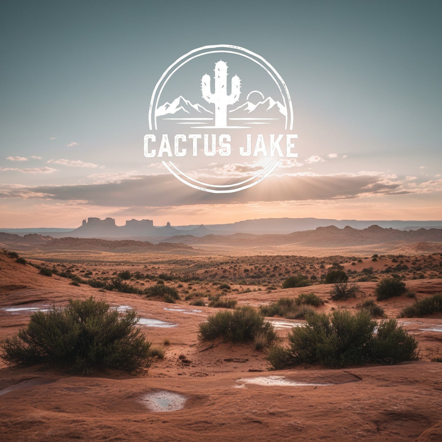 Southwest desert scene, Cactus Jake