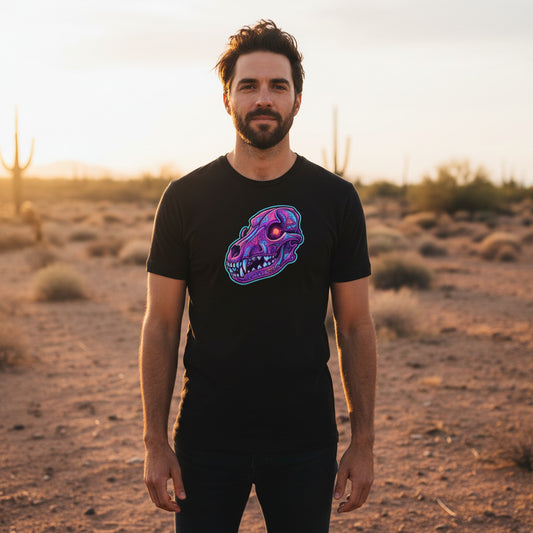 Synthwave Coyote Skull Tee