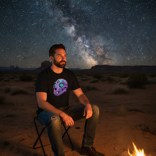 Cyber Mountain Lion Skull Tee