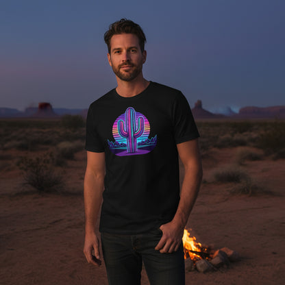 Synthwave Saguaro Tee
