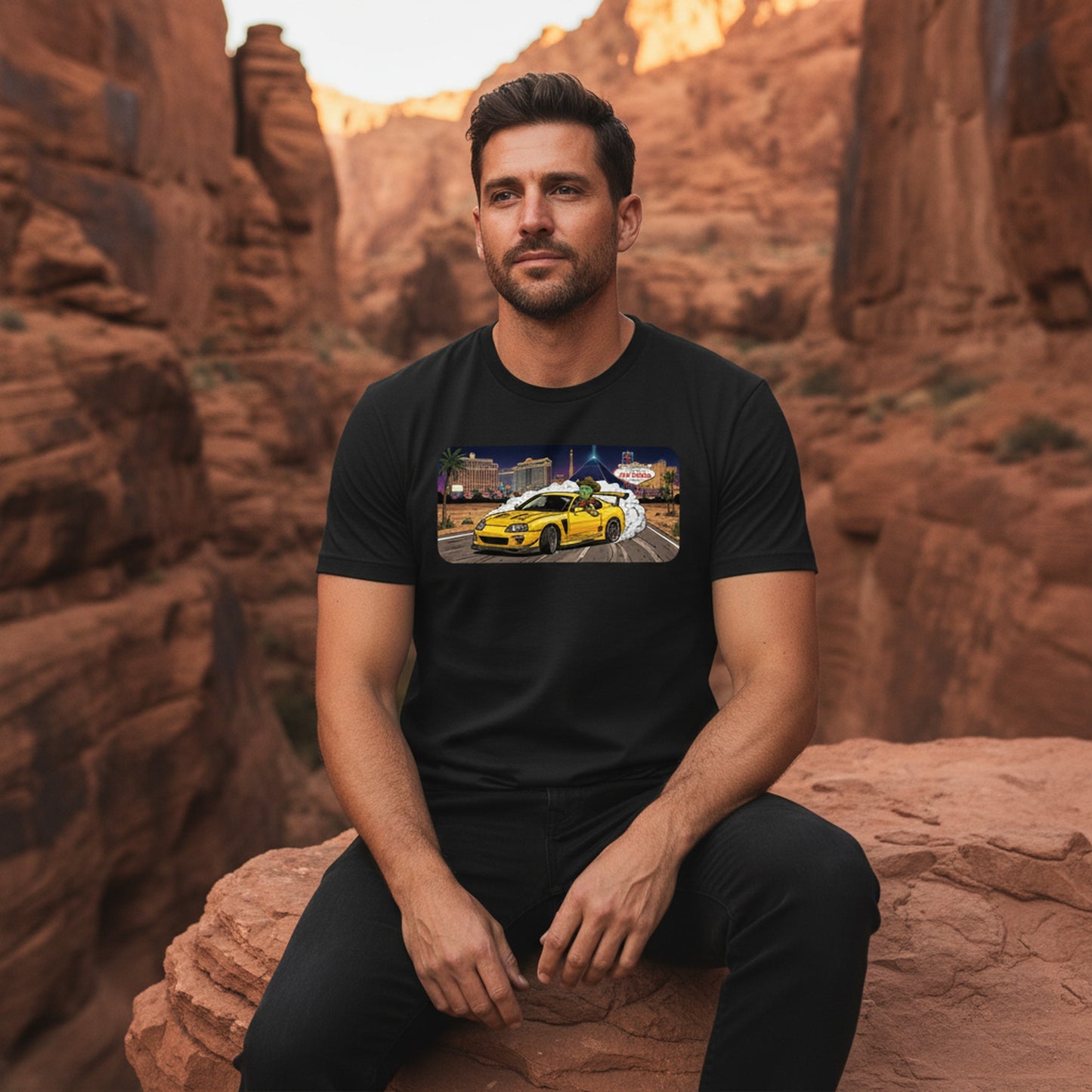 Vegas Alien Burnout Tee
