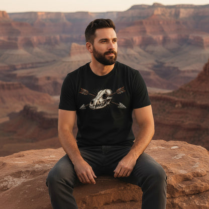 Crossed Arrows Coyote Skull Tee