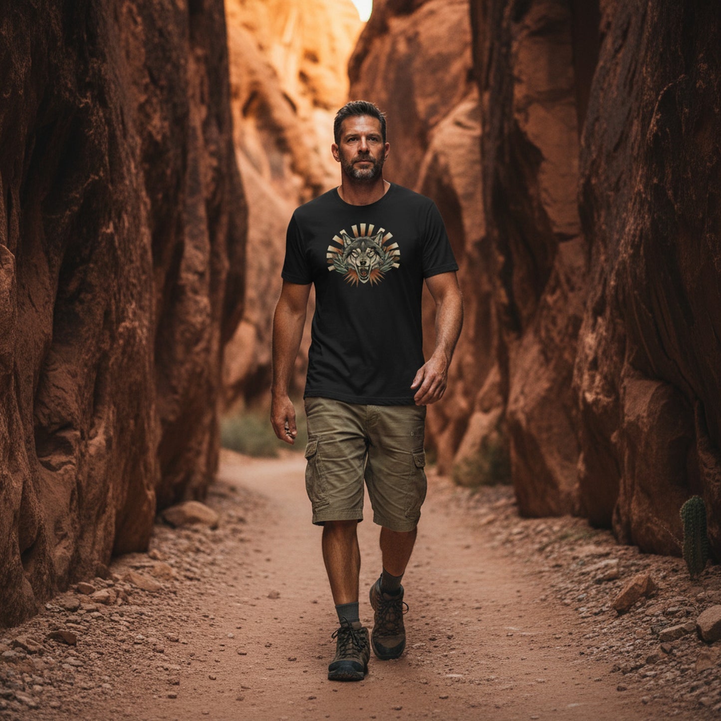 Agave Burst Wolf Tee