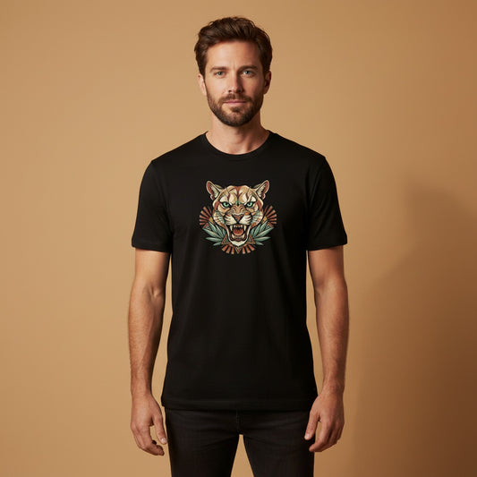 Teal Eye Mountain Lion Tee