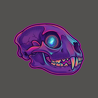 Crystal Eye Mountain Lion Skull Tee