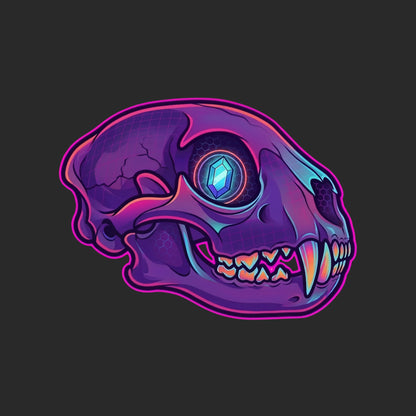 Crystal Eye Mountain Lion Skull Tee