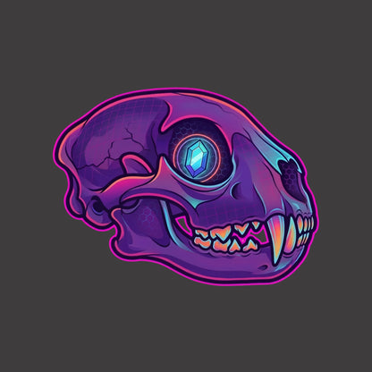 Crystal Eye Mountain Lion Skull Tee