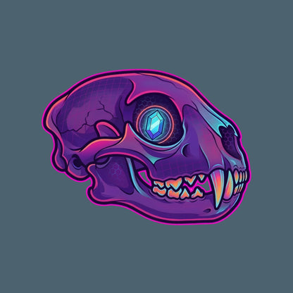 Crystal Eye Mountain Lion Skull Tee