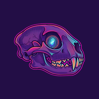 Crystal Eye Mountain Lion Skull Tee