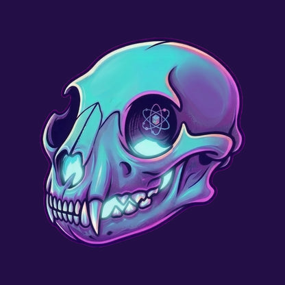 Atomic Mountain Lion Skull Tee