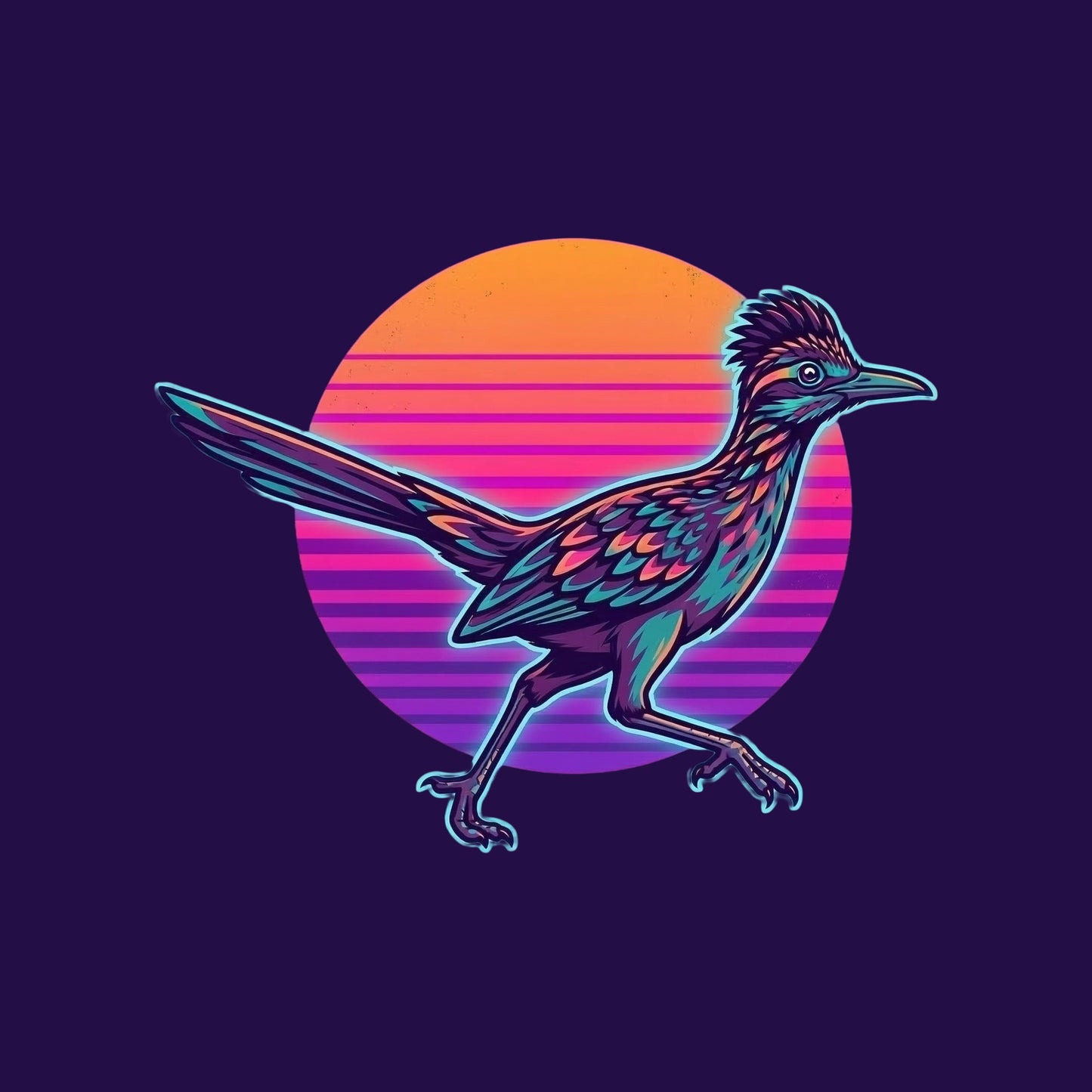 Synthwave Roadrunner Tee