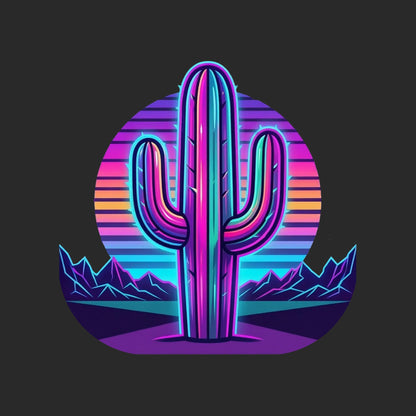 Synthwave Saguaro Tee