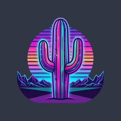 Synthwave Saguaro Tee