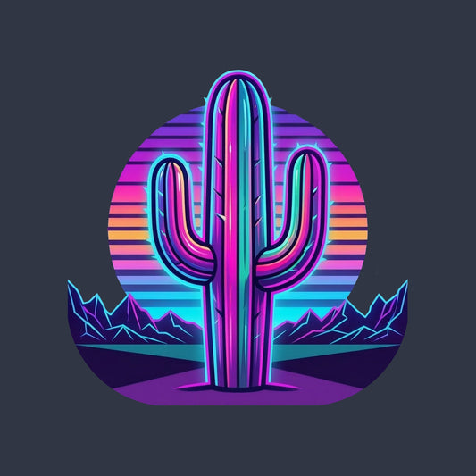 Synthwave Saguaro Tee