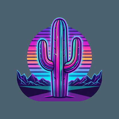 Synthwave Saguaro Tee