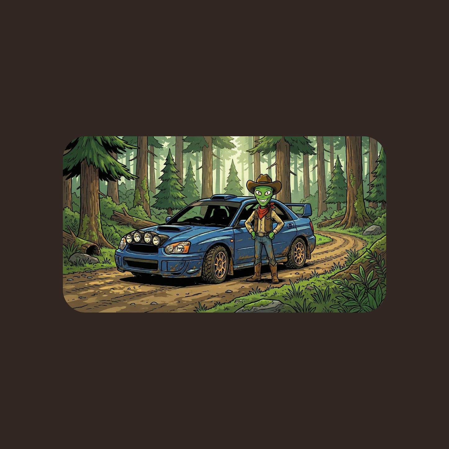 Forest Rally Alien Cowboy Tee
