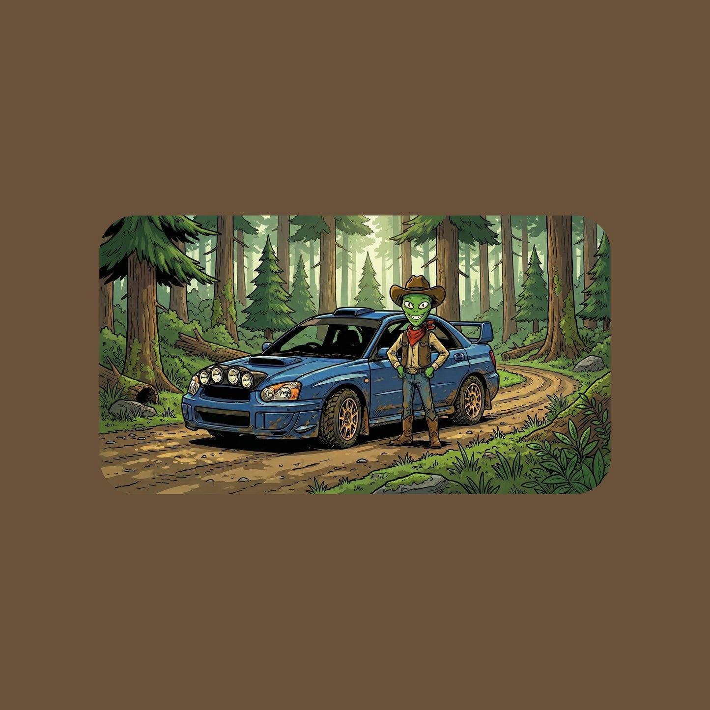 Forest Rally Alien Cowboy Tee