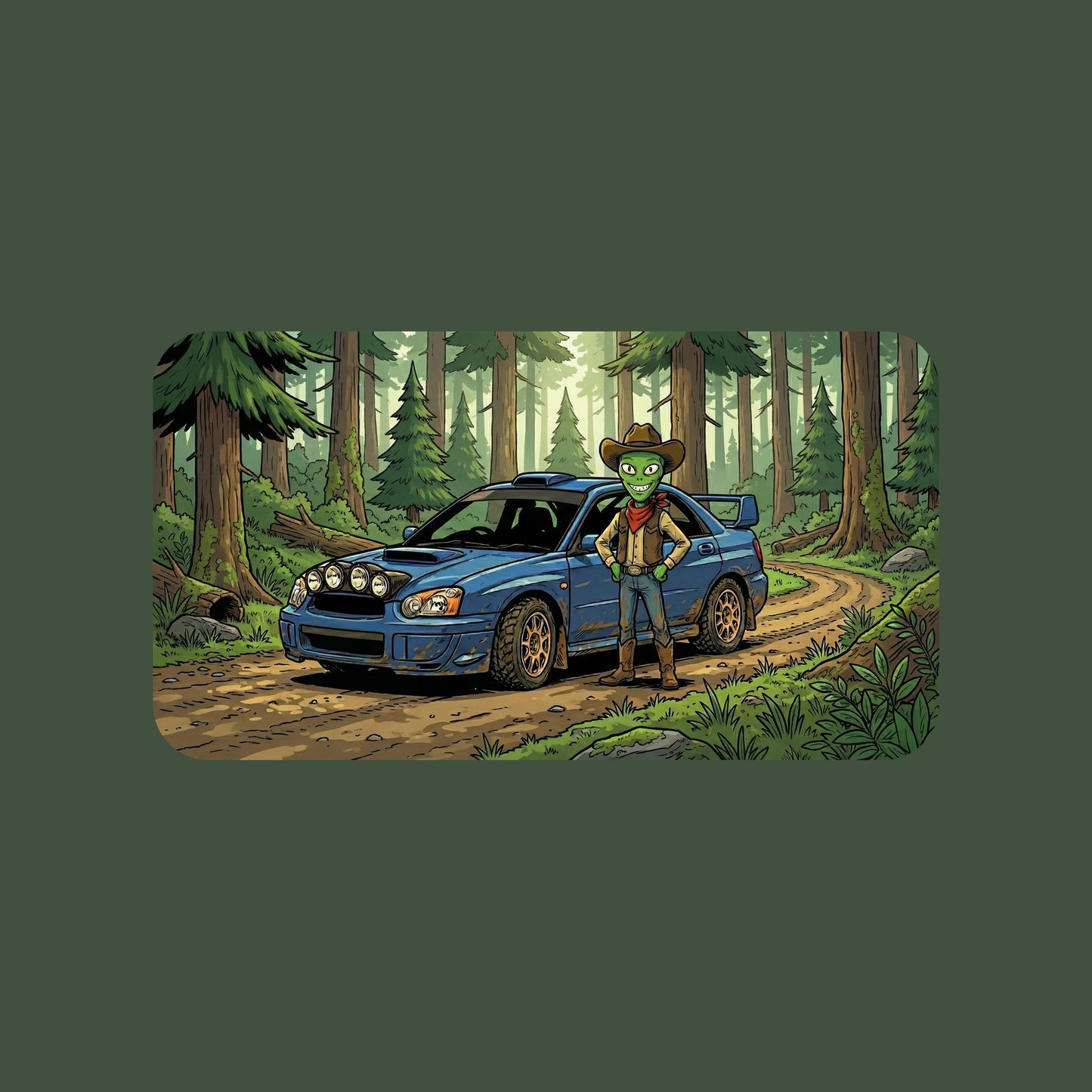 Forest Rally Alien Cowboy Tee