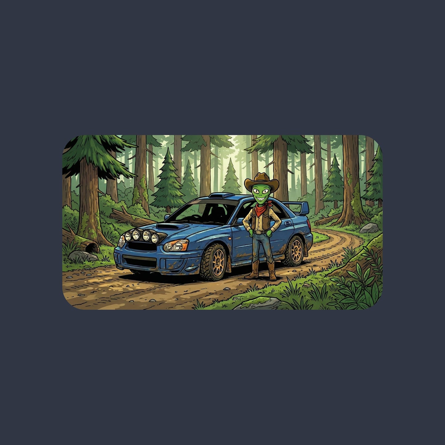 Forest Rally Alien Cowboy Tee