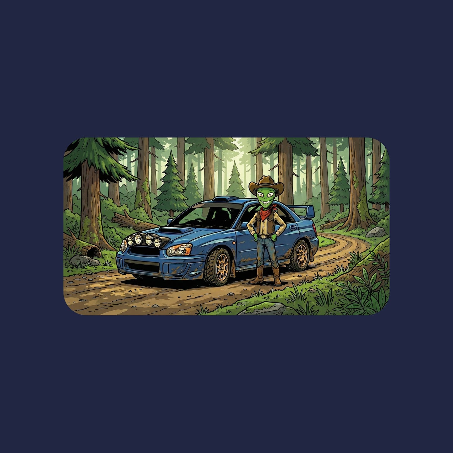 Forest Rally Alien Cowboy Tee