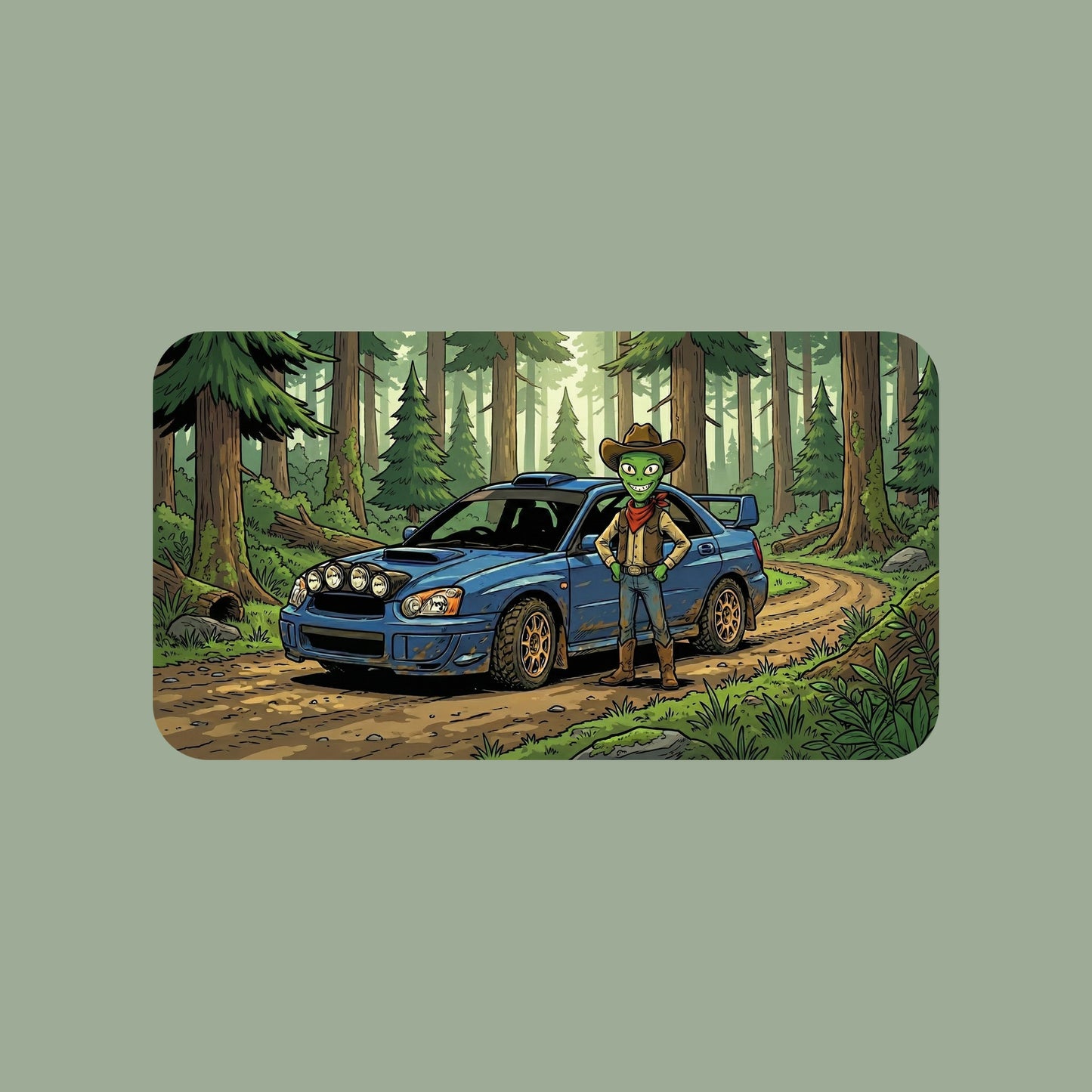 Forest Rally Alien Cowboy Tee