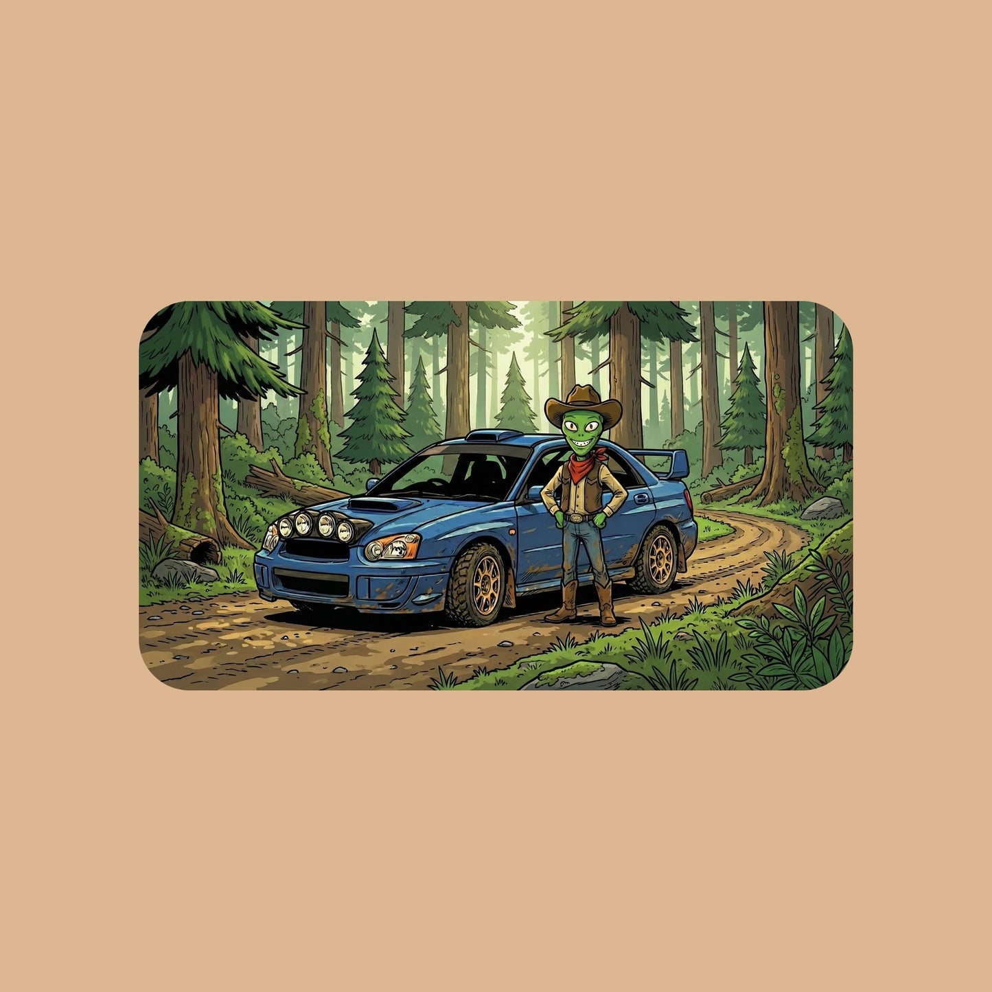 Forest Rally Alien Cowboy Tee