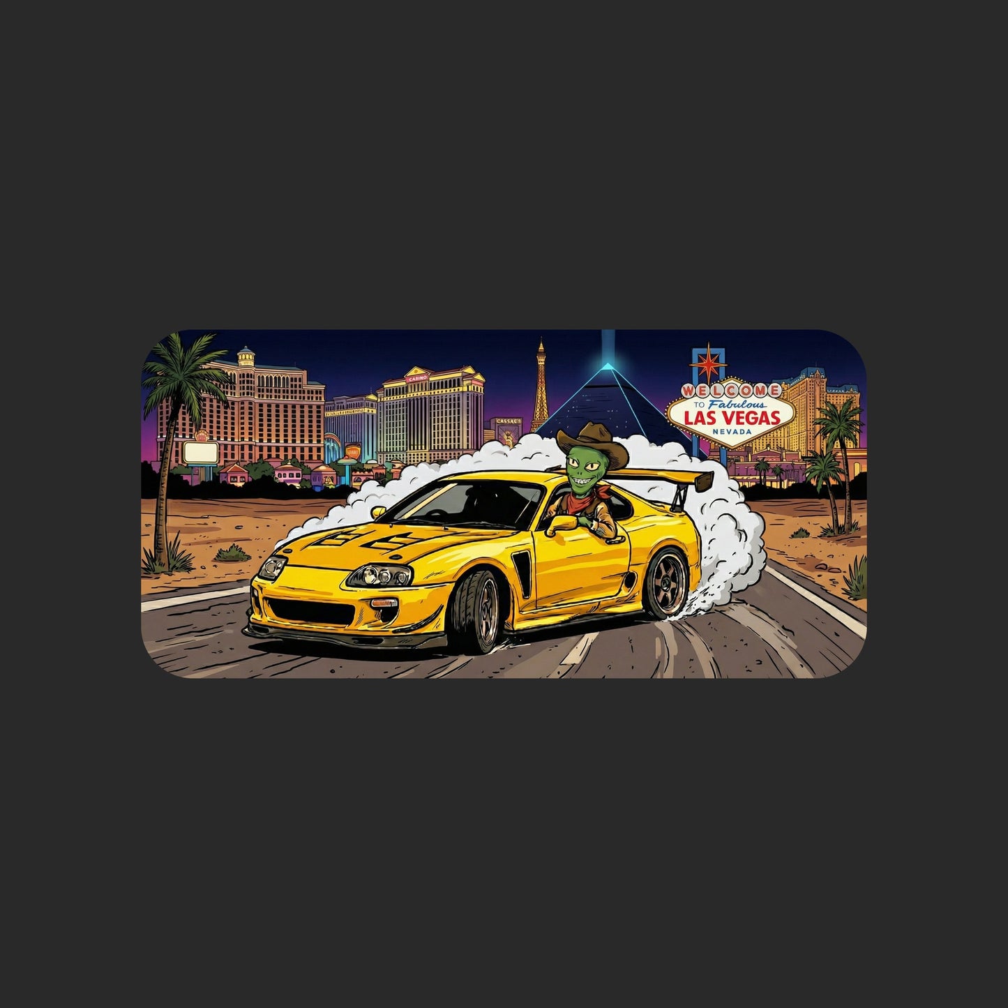 Vegas Alien Burnout Tee