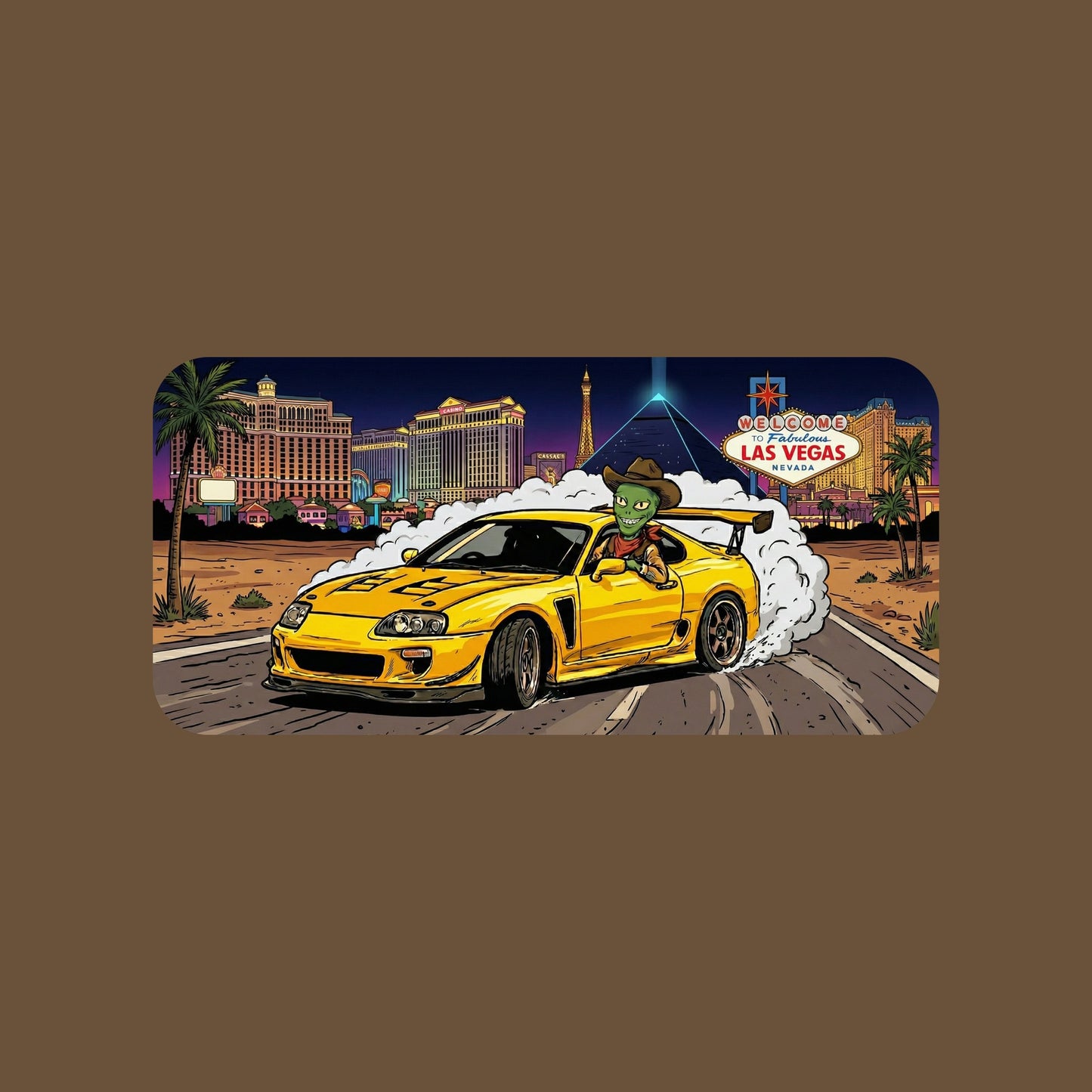 Vegas Alien Burnout Tee