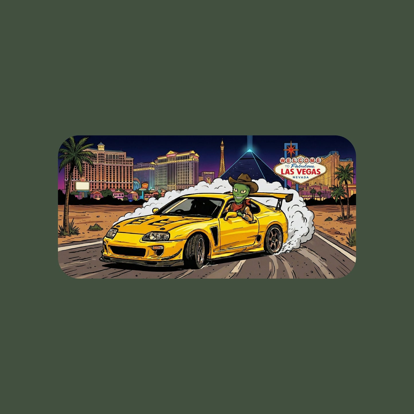 Vegas Alien Burnout Tee