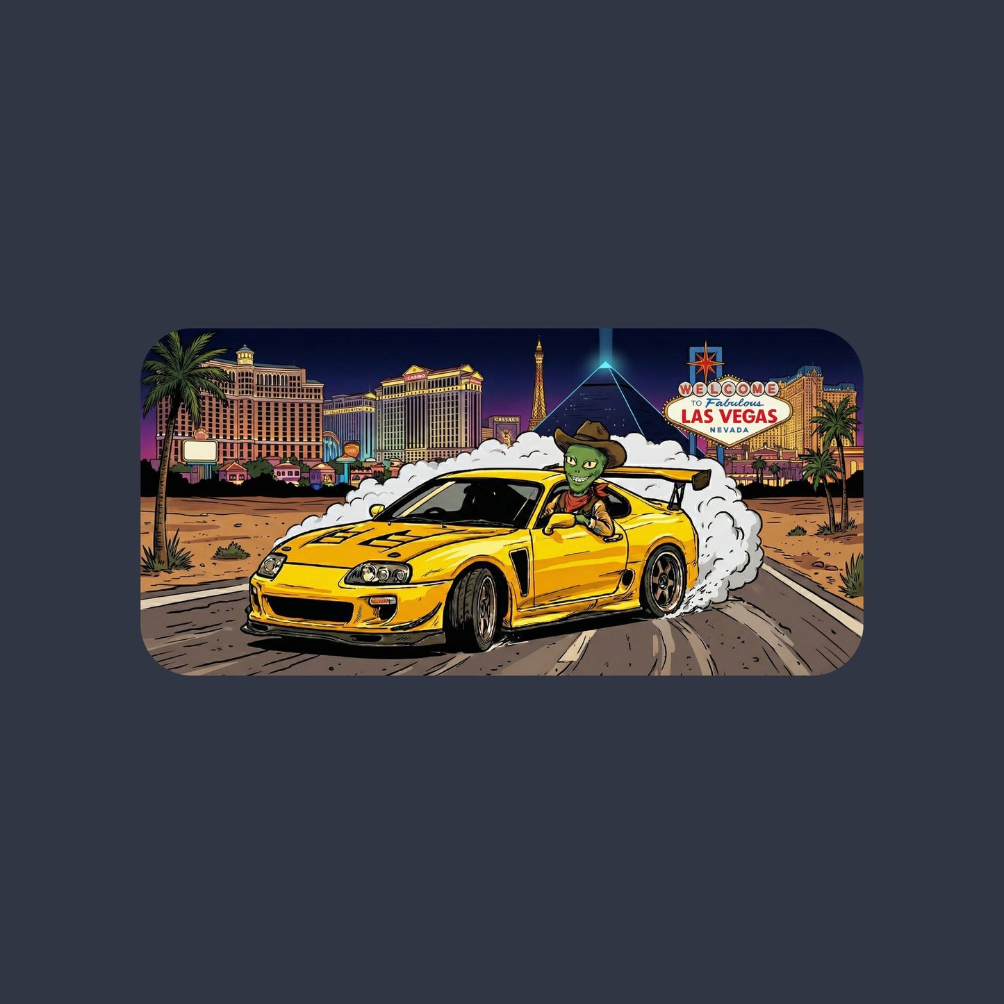 Vegas Alien Burnout Tee