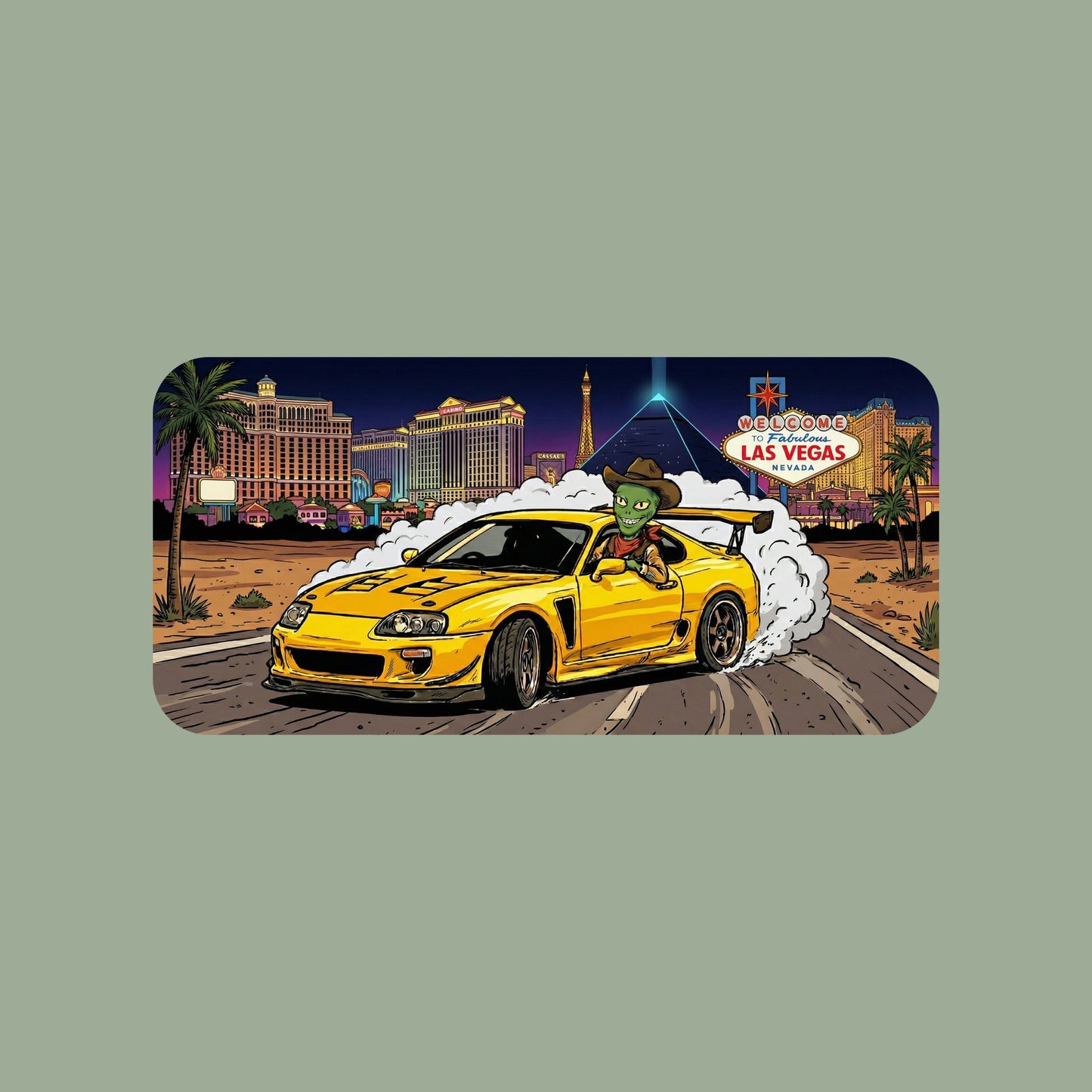 Vegas Alien Burnout Tee