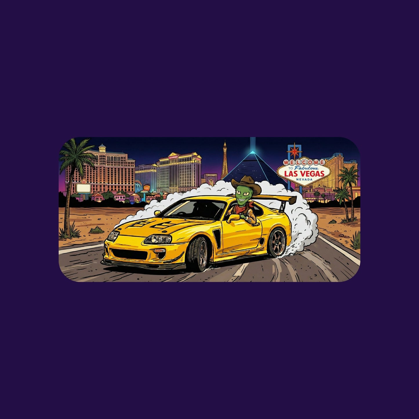 Vegas Alien Burnout Tee