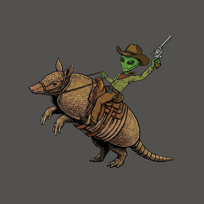 Alien Cowboy Armadillo Rider Tee
