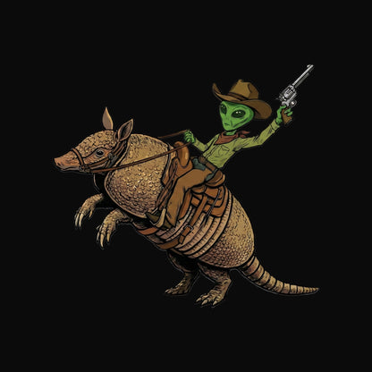 Alien Cowboy Armadillo Rider Tee