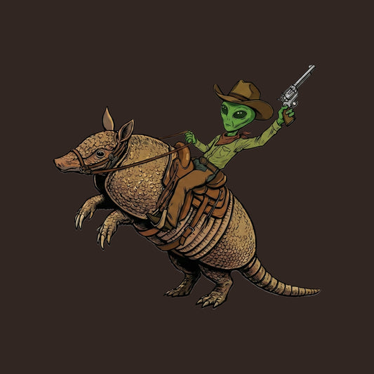 Alien Cowboy Armadillo Rider Tee