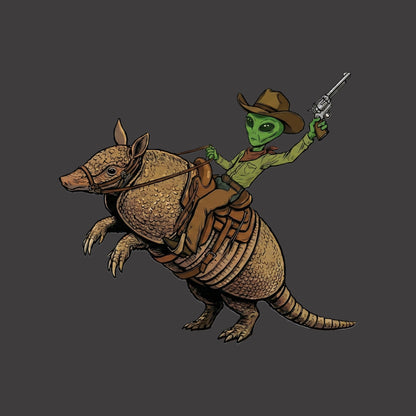 Alien Cowboy Armadillo Rider Tee