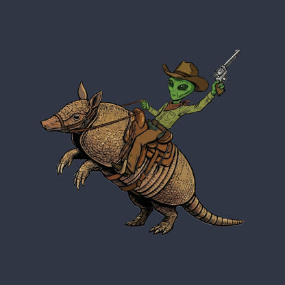 Alien Cowboy Armadillo Rider Tee