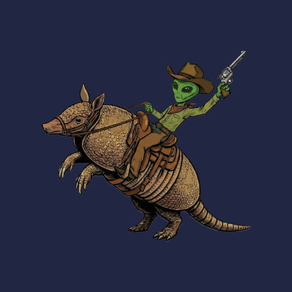 Alien Cowboy Armadillo Rider Tee