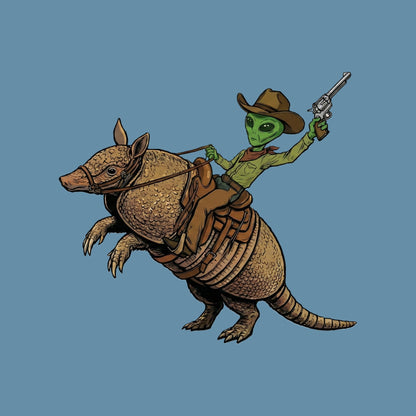 Alien Cowboy Armadillo Rider Tee