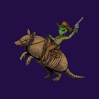 Alien Cowboy Armadillo Rider Tee