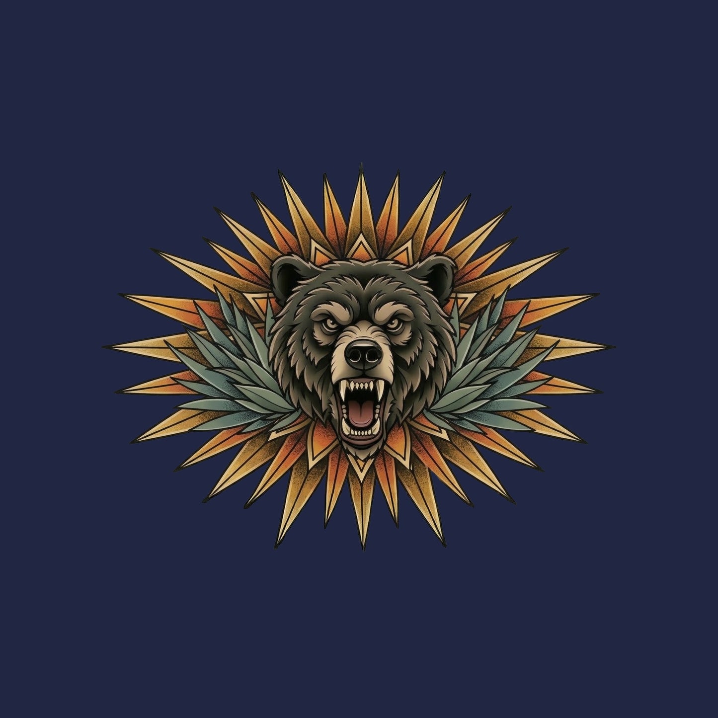 Sunburst Bear Tee