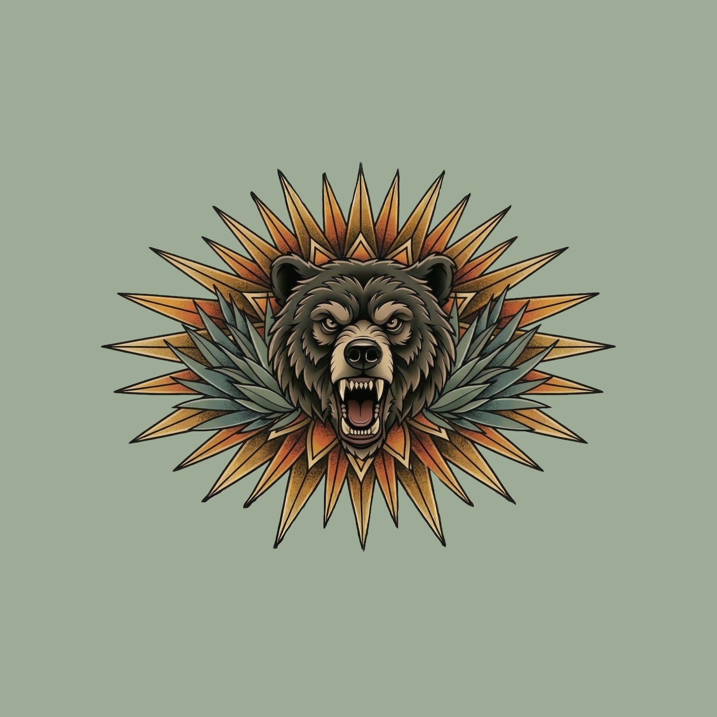 Sunburst Bear Tee