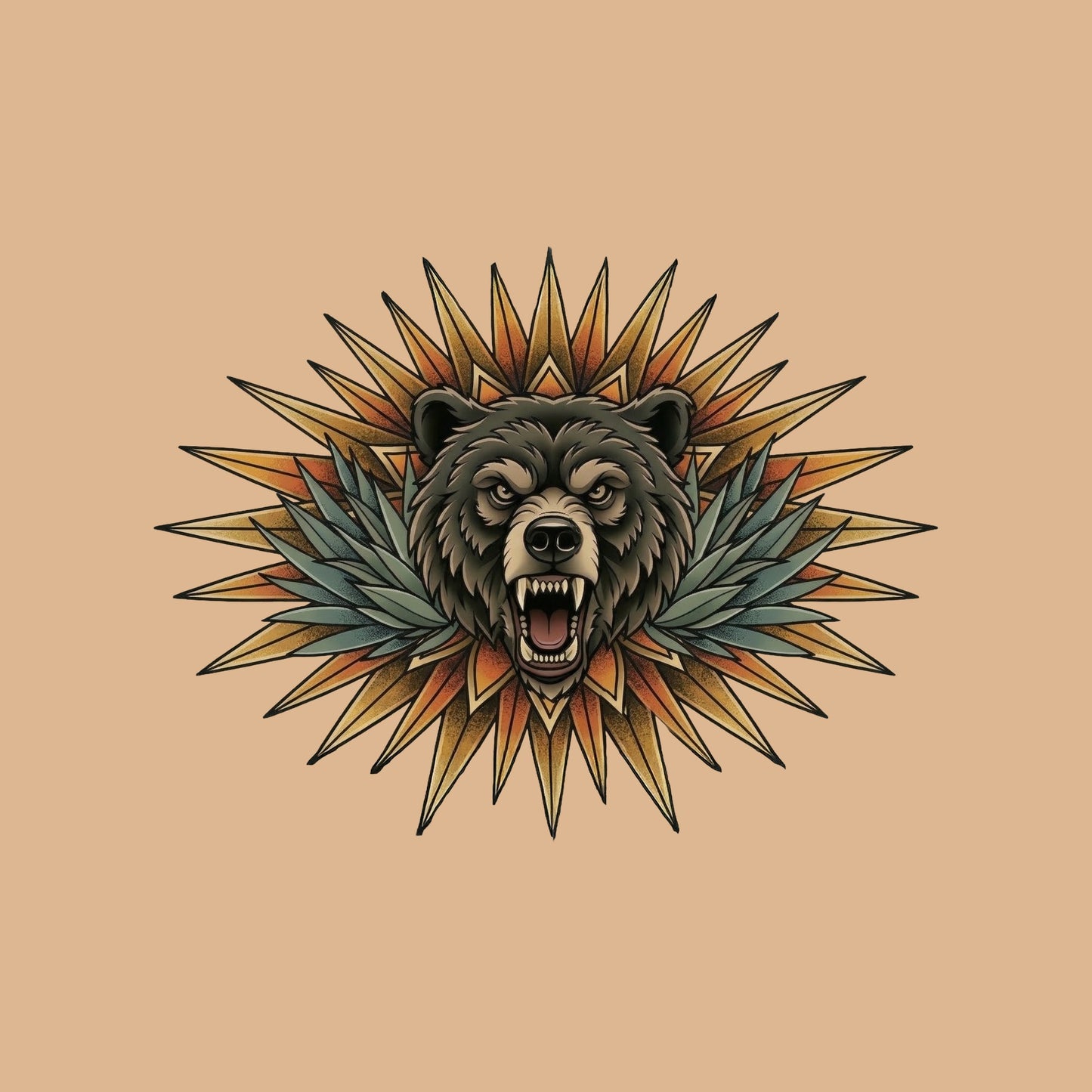 Sunburst Bear Tee