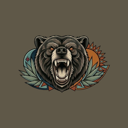 Roaring Bear Sun Moon Tee