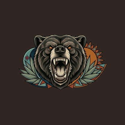 Roaring Bear Sun Moon Tee