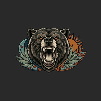 Roaring Bear Sun Moon Tee