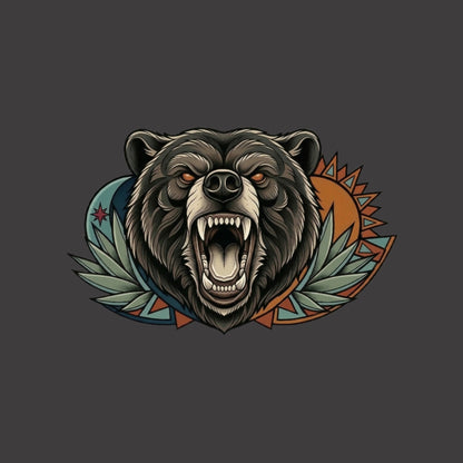 Roaring Bear Sun Moon Tee