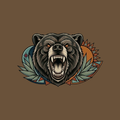 Roaring Bear Sun Moon Tee