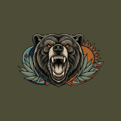 Roaring Bear Sun Moon Tee