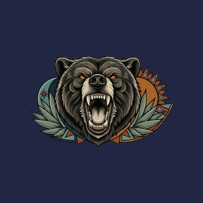 Roaring Bear Sun Moon Tee